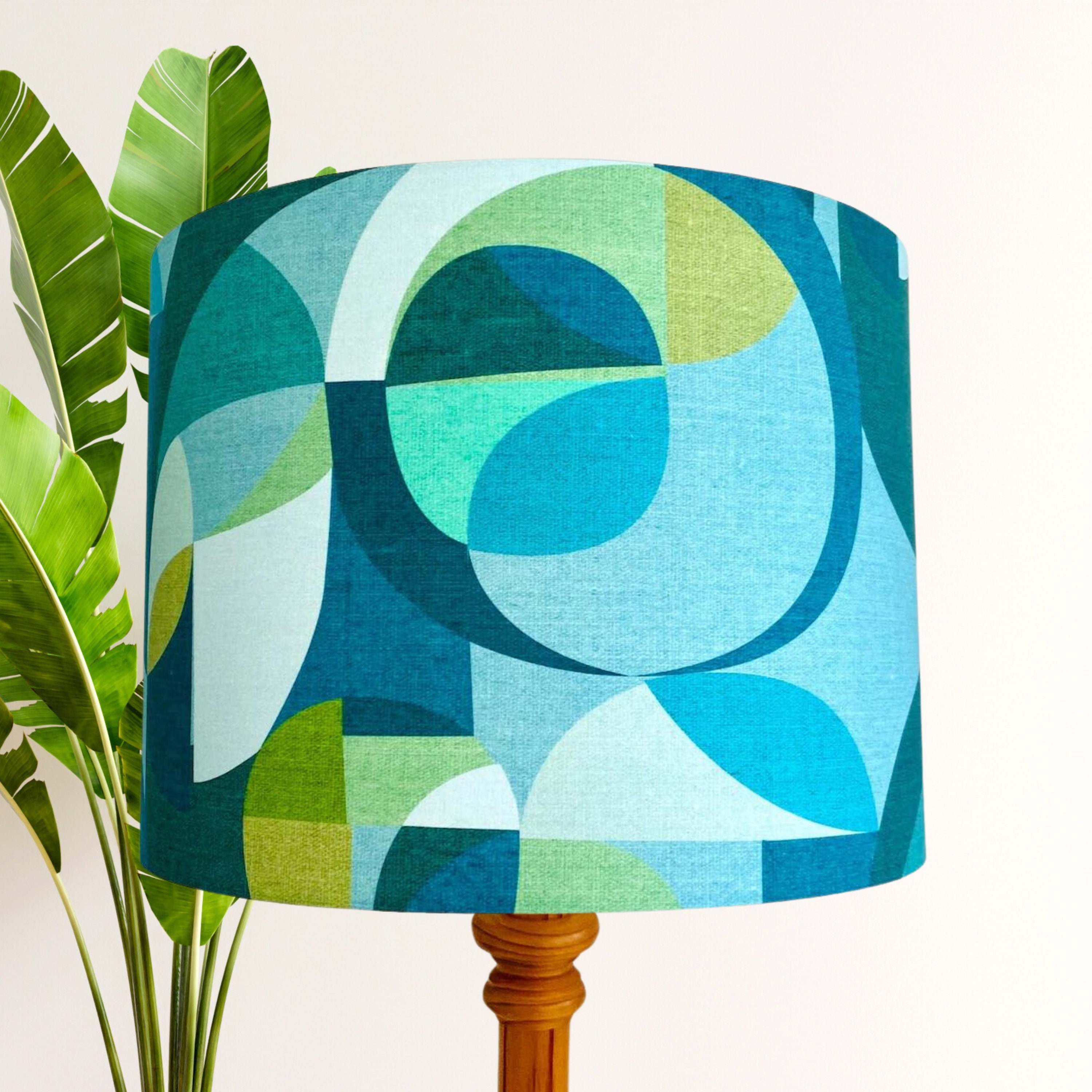 Blue and green lamp shade deals