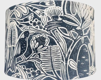 Magpies Black & White lampshade