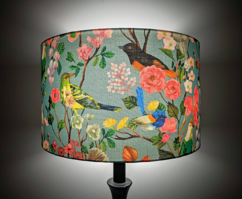 Birds and Flowers Lampshade Light Shades Table Lamp Shade Etsy Australia