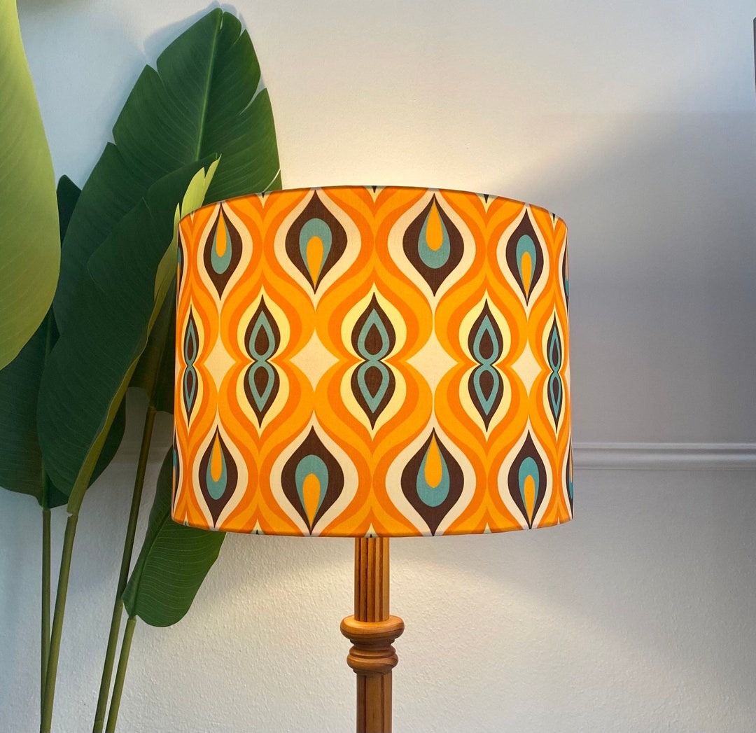 70s Retro Lampshade Vintage Lampshade Retro Lampshade for Etsy Australia