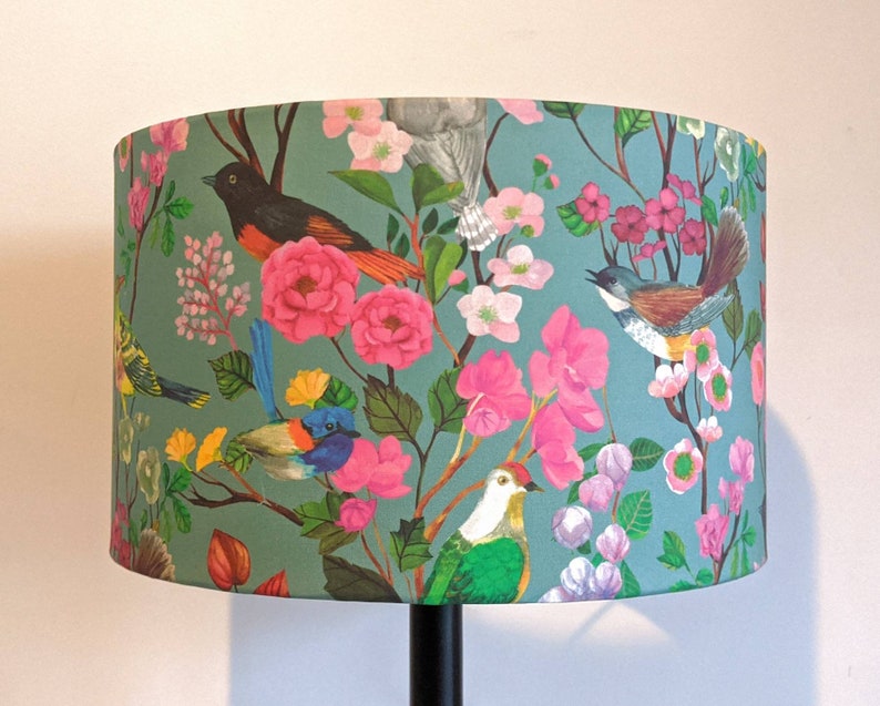 Birds and Flowers Lampshade Light Shades Table Lamp Shade Etsy Australia