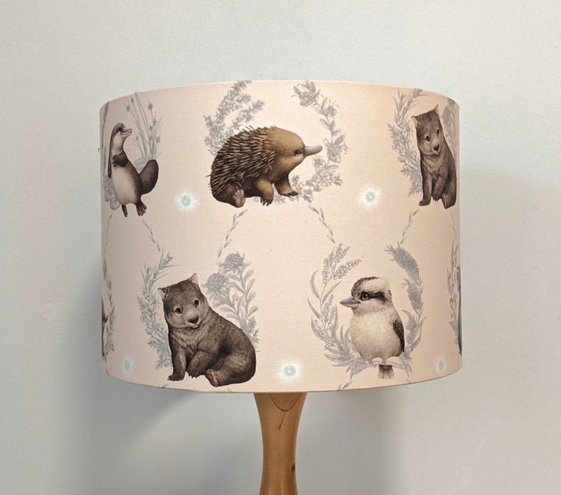 Australian Animals Lampshade Koala Nursery Decor Kookaburra Etsy