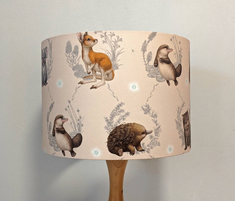 Australian Animals Lampshade Koala Nursery Decor Kookaburra Etsy