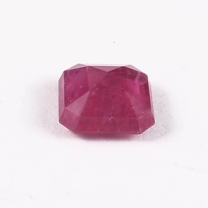 africa octagon Cut gemstone 7.7X3.5MM Unheated untreated Faceted Loose gemstone 2.00carat Certified Natural Ruby