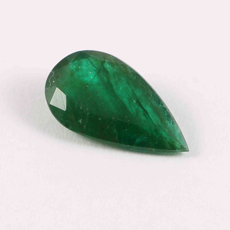 226cts Natural Certified Emerald Pear Shape Gemstone Etsy