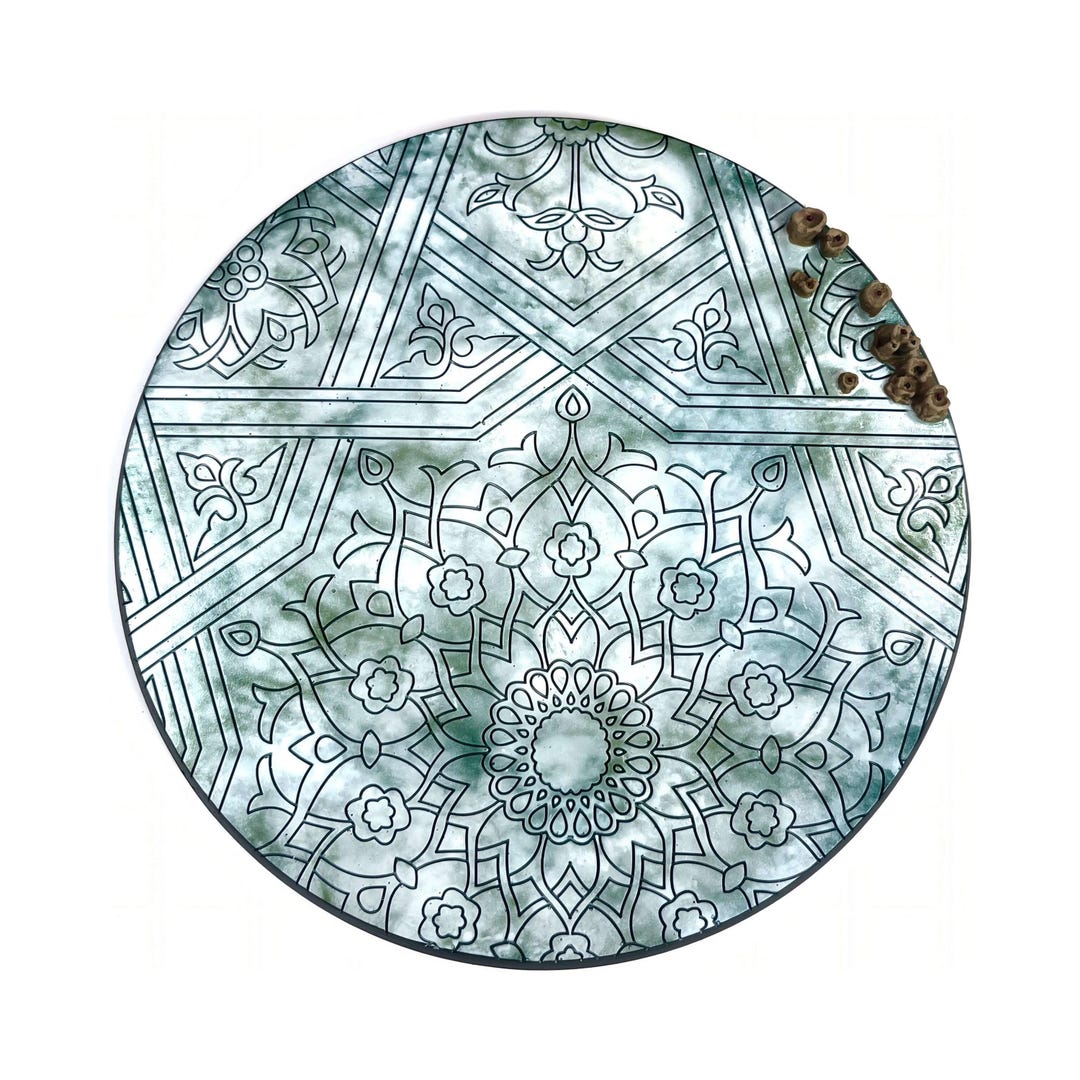 White Base Rounded Statue Base 130mm Painted Miniatures Bases - WHITE SANCTUARY - Round 3D Resin ...