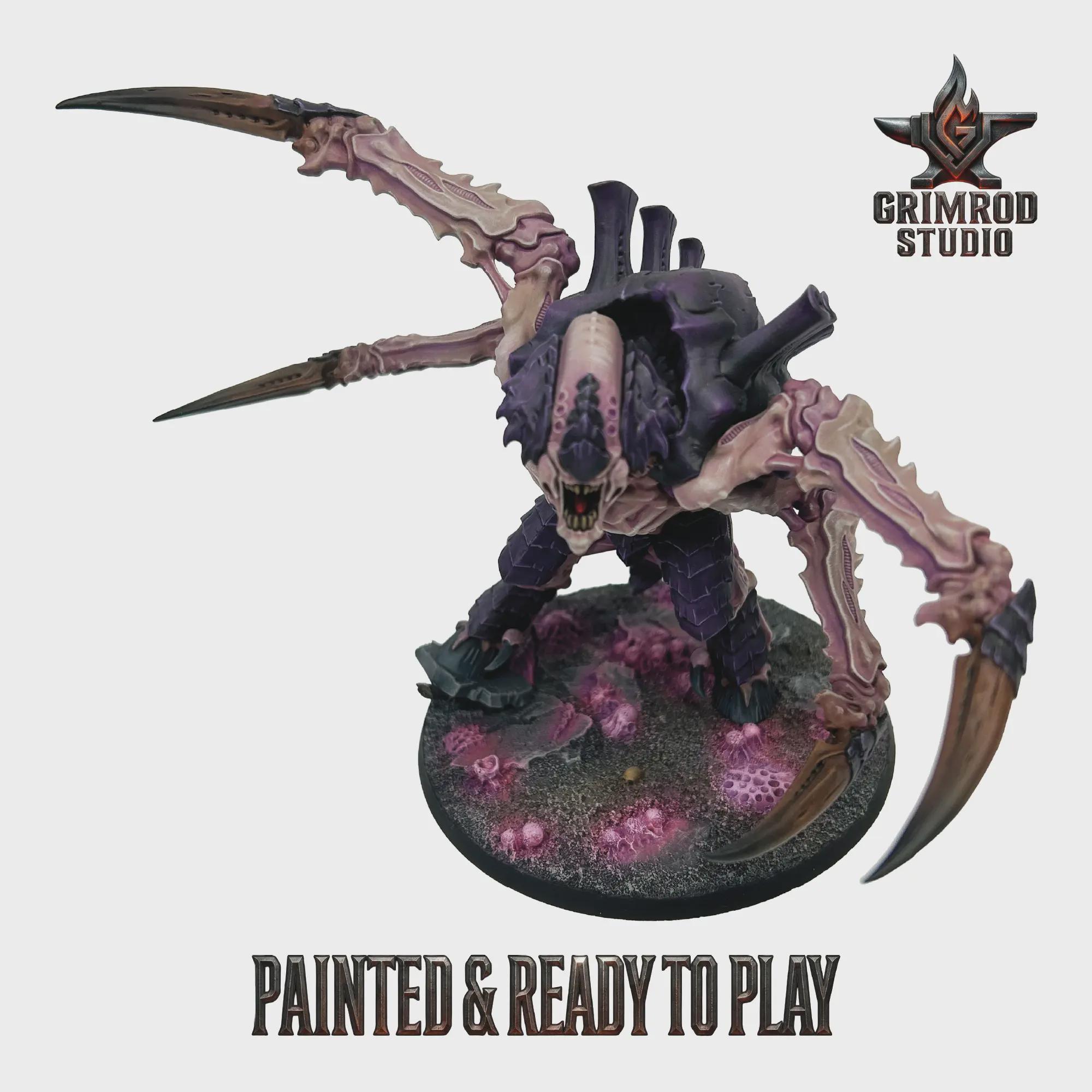Screamer Killer 40k Tyranids Painted, Warhammer 40000 Miniature