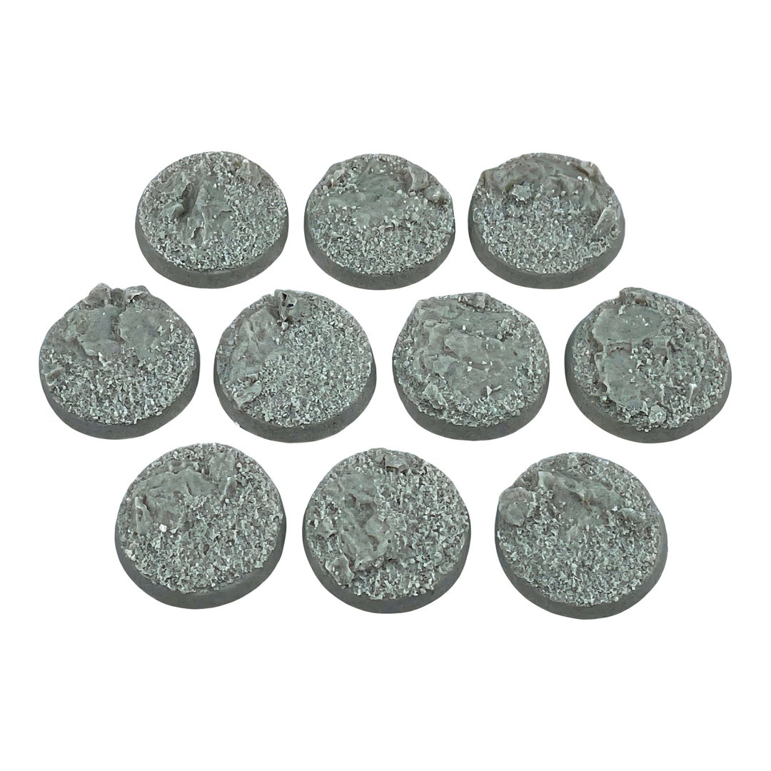 25mm Bases for Miniatures Unpainted ROCKS 10 Wargaming and - Etsy
