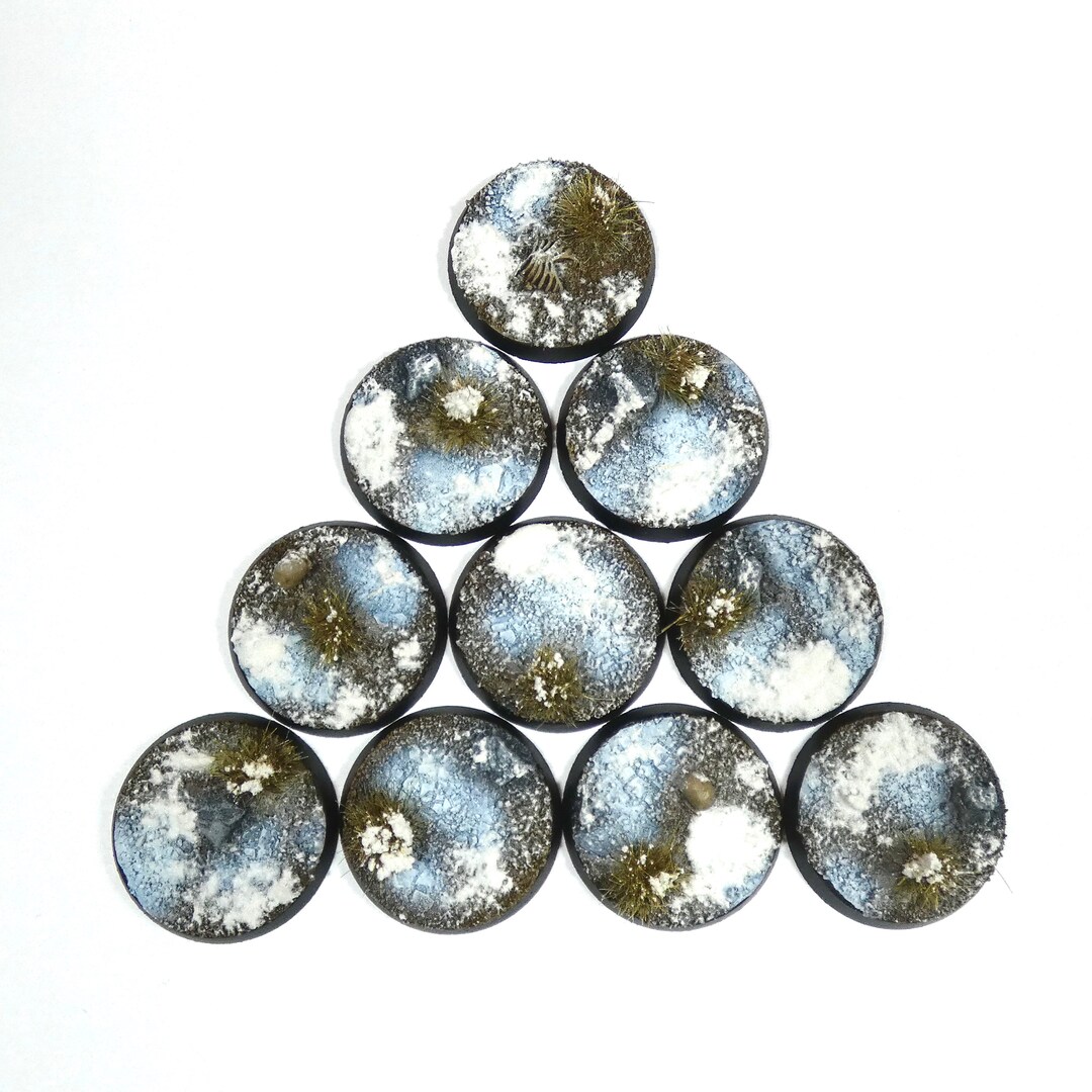Lot De 20 Bases Miniatures Rondes 28 Mm – Pour Figurines Wargame, Jeux De Table, Collection - 8