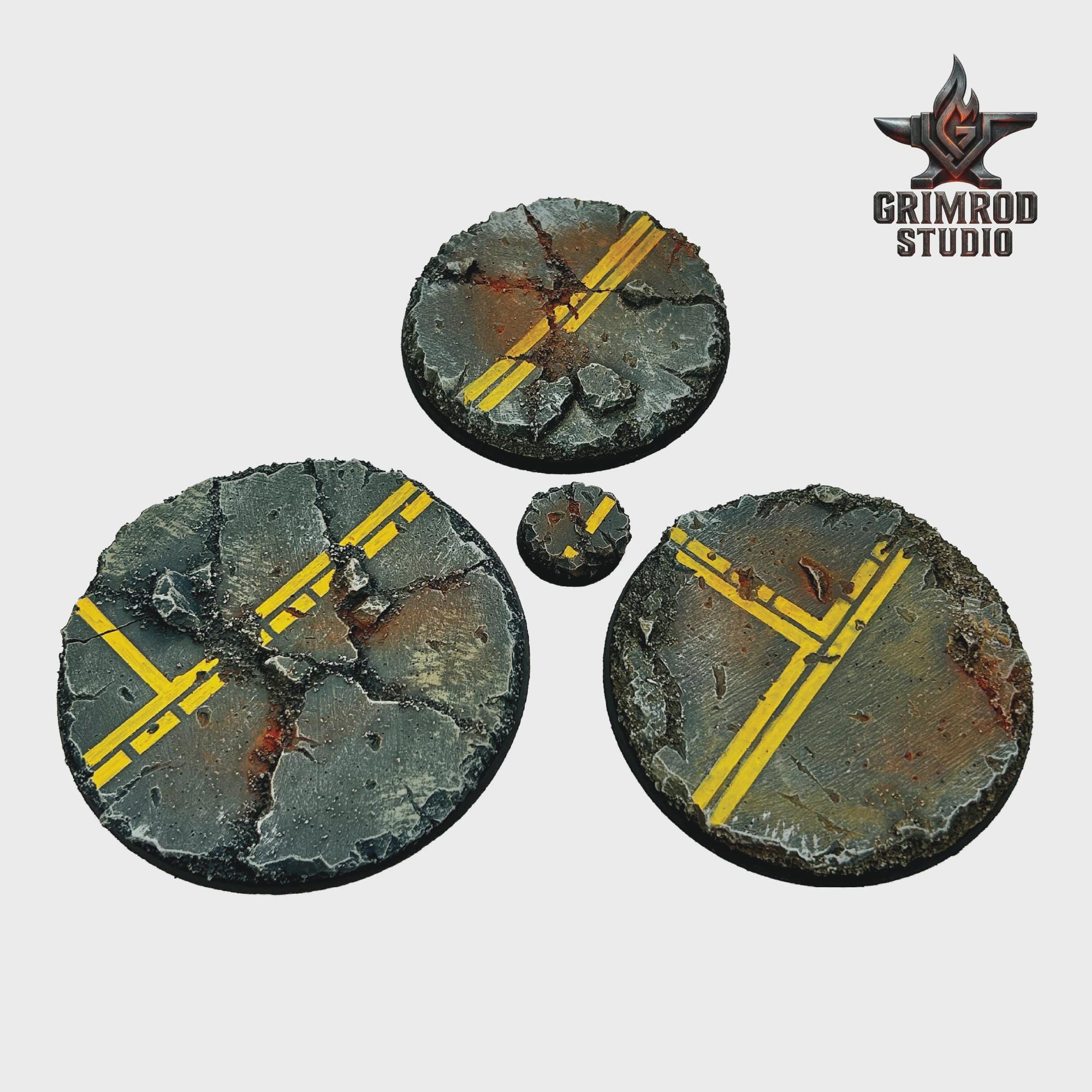 EHJRE – 50 Socles Ronds Pour Figurines 28 Mm – Bases De Wargame, Jeu De Plateau, Collection – En PP Robuste – Diamètre 2,8 Cm – Pack économique