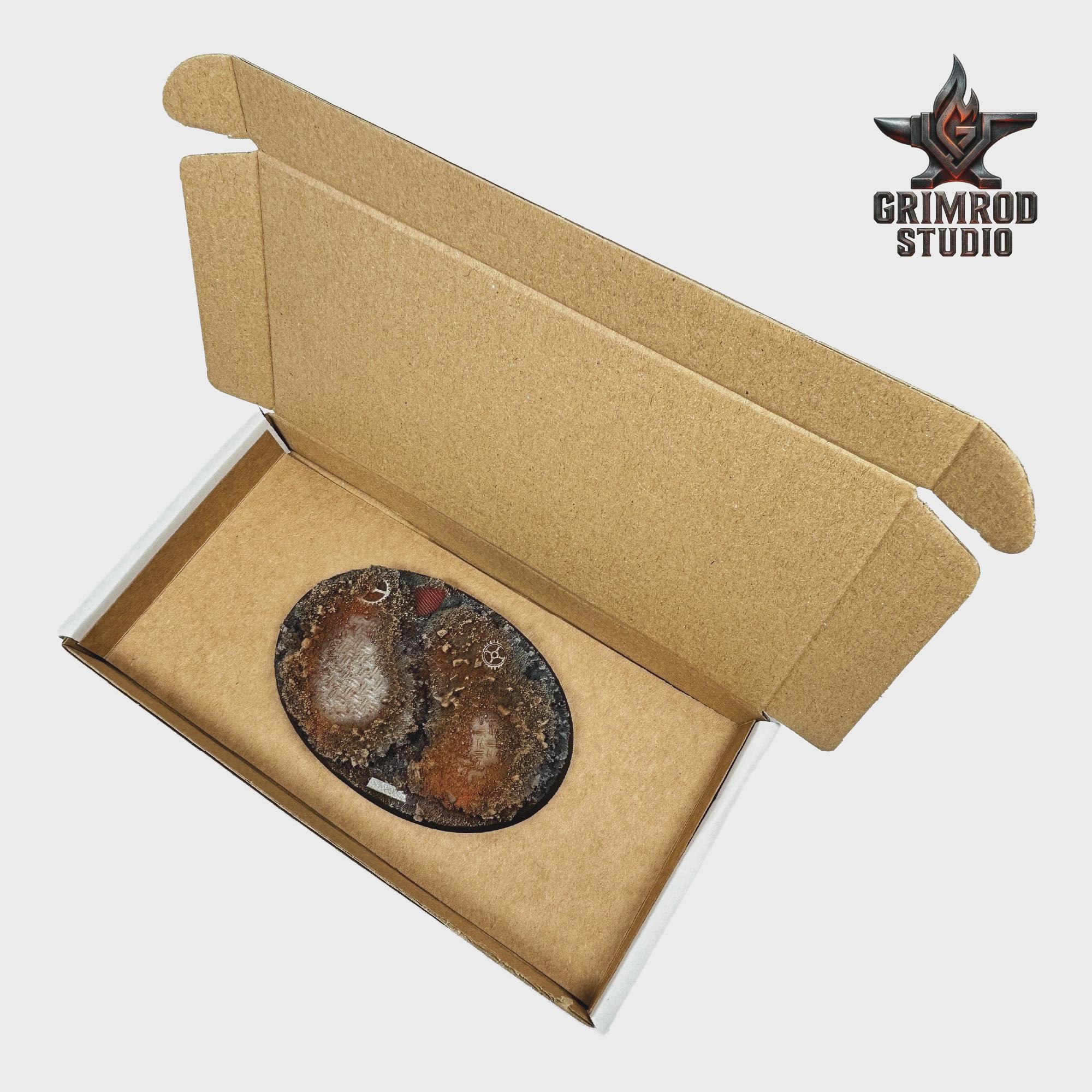 base 148センチ Industrial Bases for 28mm / 32mm Miniatures, Oval 60mm-170mm