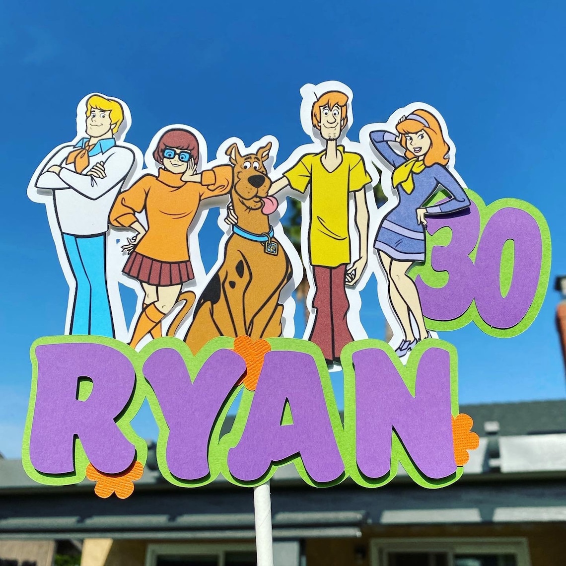 Scooby Doo cake topper Scooby Doo Scooby Doo party Scooby Etsy