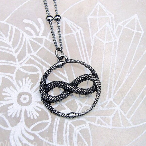 Collier serpents ouroboros Auryn infini