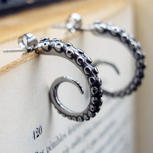 Octopus kraken tentacle steampunk earrings