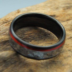 Celtic musician ring made of guitar string and tungsten image 3