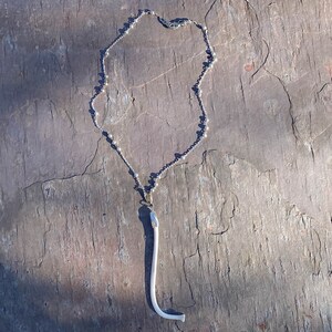 Raccoon Animal Bone Necklace, Penis Bone, The Love Bone, Taxidermy Necklace, Baculum Bone Pendant, Love Bone Necklace, Animal Bone jewelry