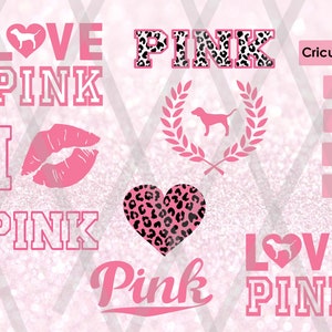 LOVE PINK Bundle SVG - Png - vs - Kids - Gift for her - Mom - brand - dupe - customizable - cheetah print - Pink nation