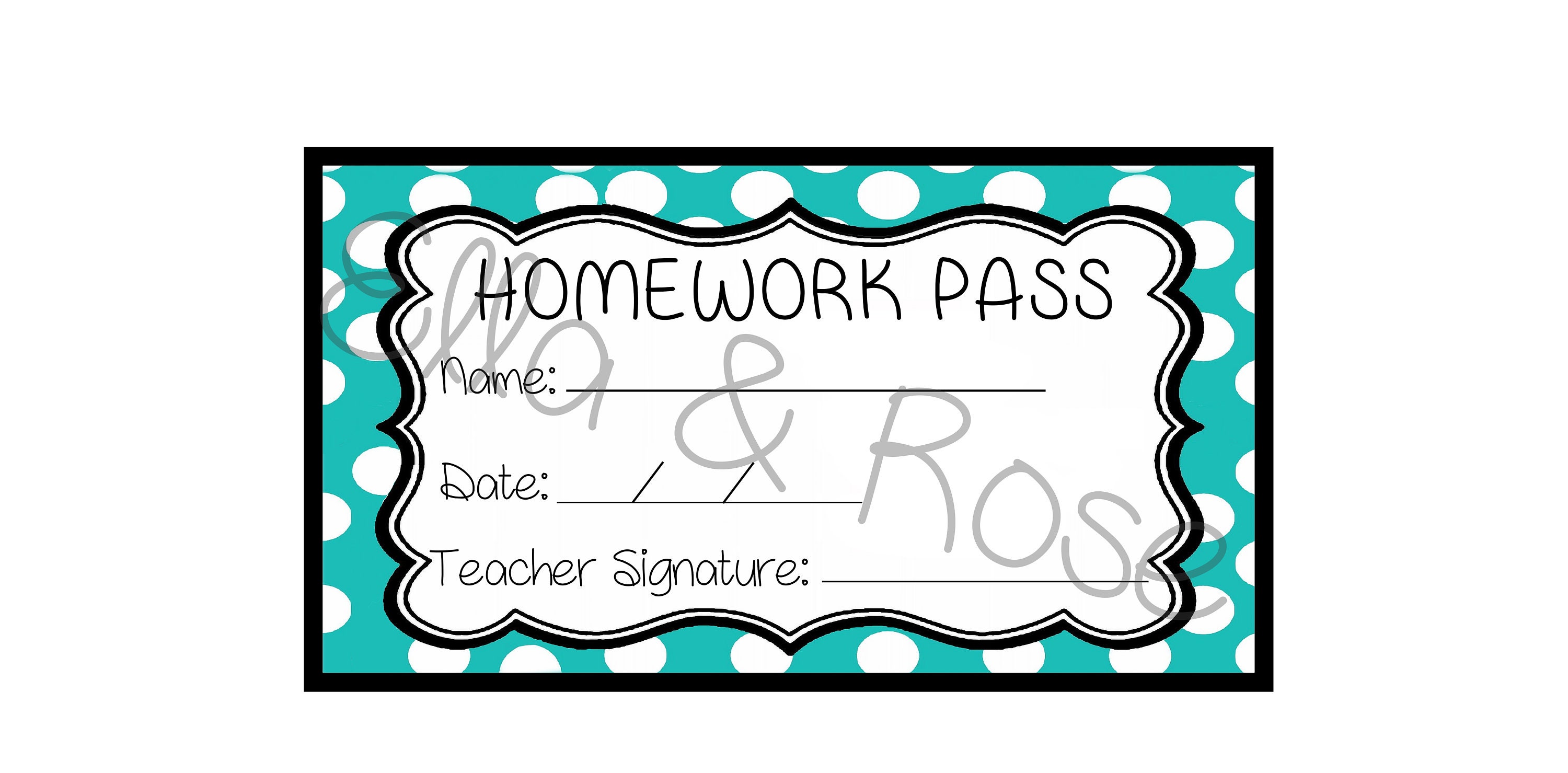 parent homework pass