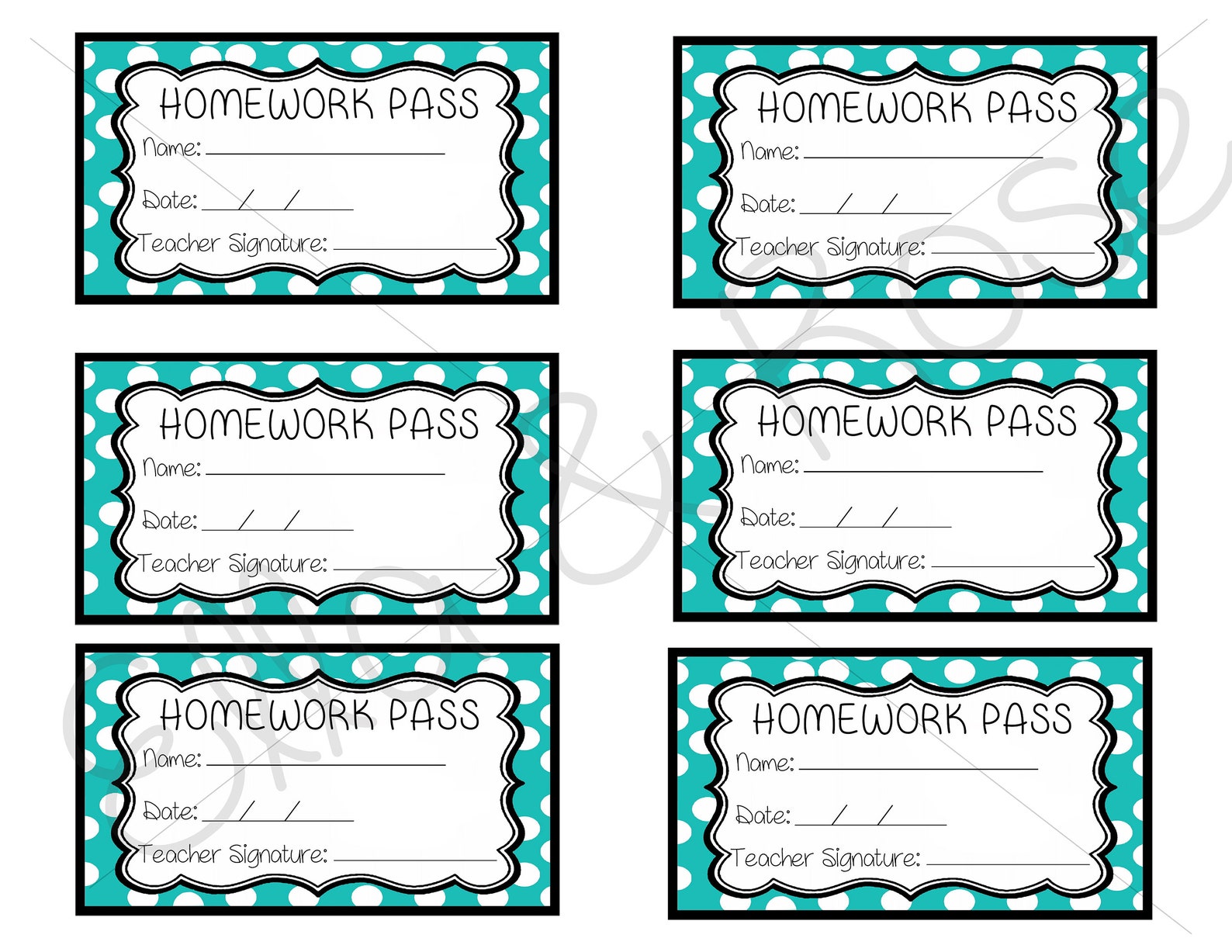 homework pass rules