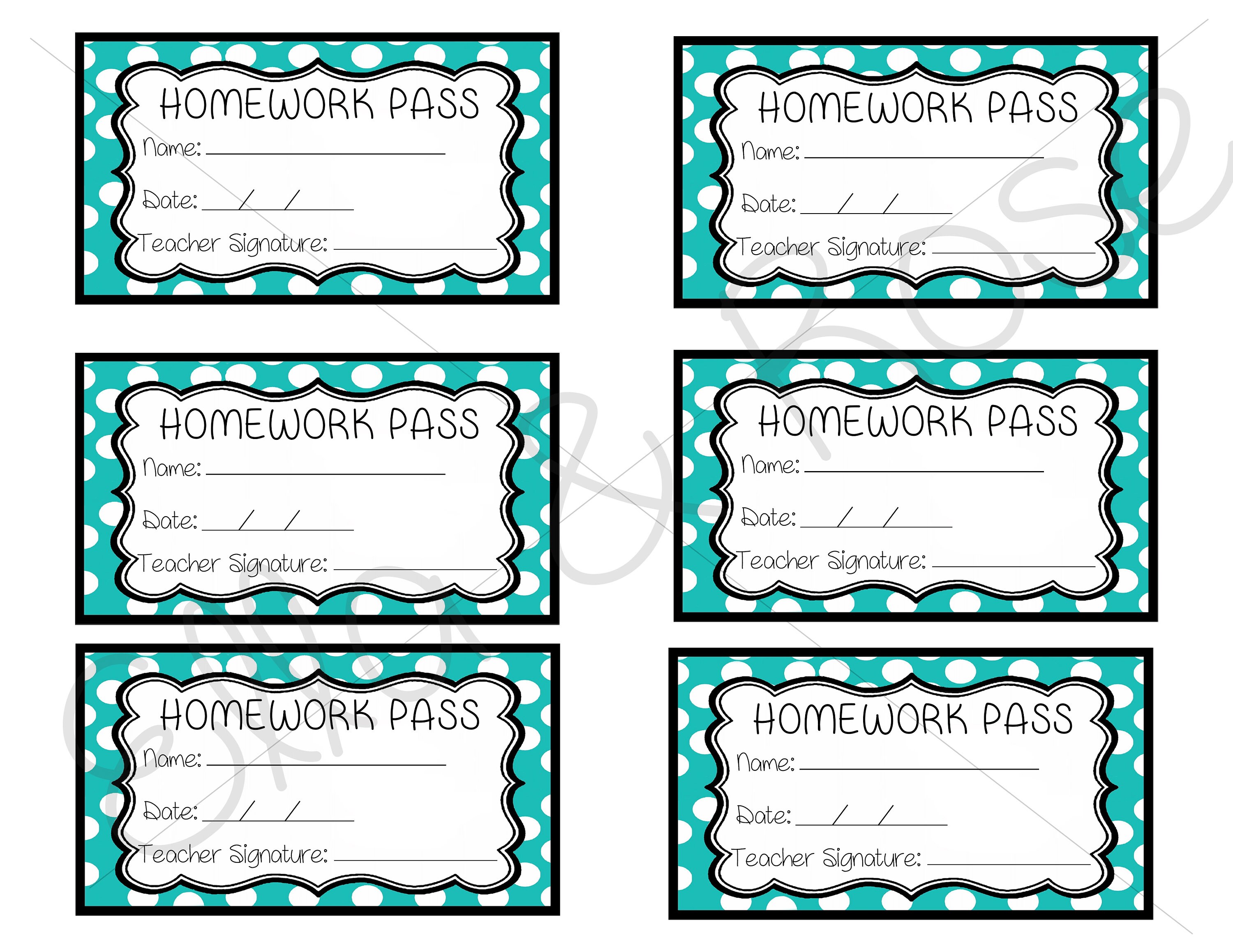 No Homework Pass Christmas