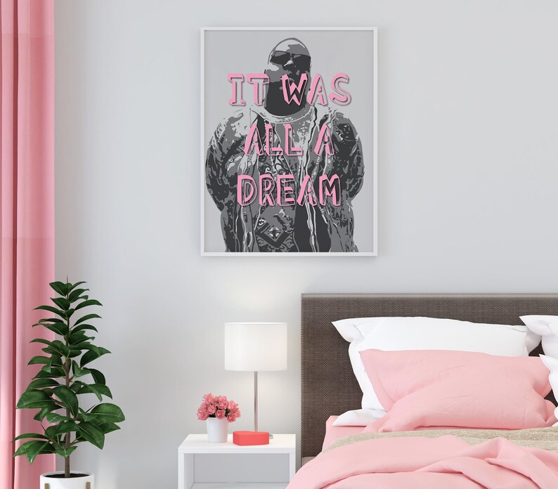 Biggie Smalls It Was All a Dream Notorious 90s Lyrics Fan - Etsy