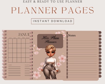 Her Plan Digital Monthly Planner