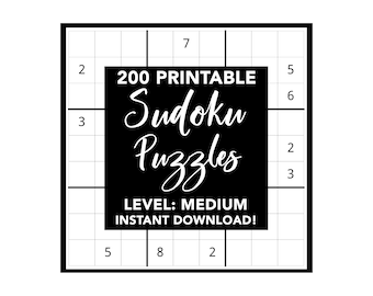 printable sudoku etsy mexico