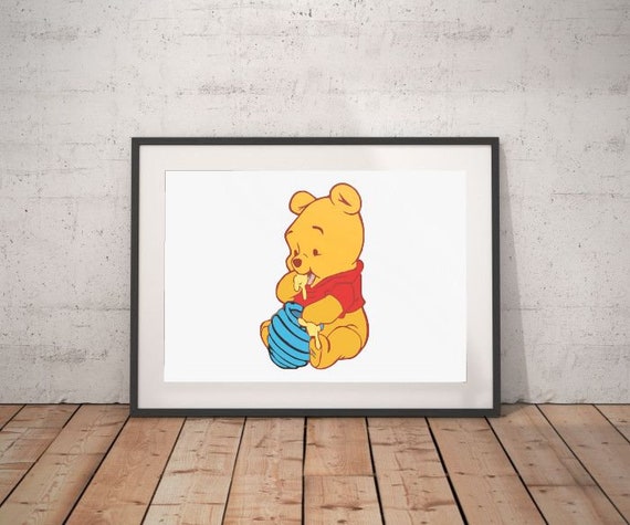 Winnie The Pooh Bebe Comer Miel Lienzo Colores Acrilicos Etsy Winnie The Pooh Bebe Comer Miel Lienzo Colores Acrilicos Etsy