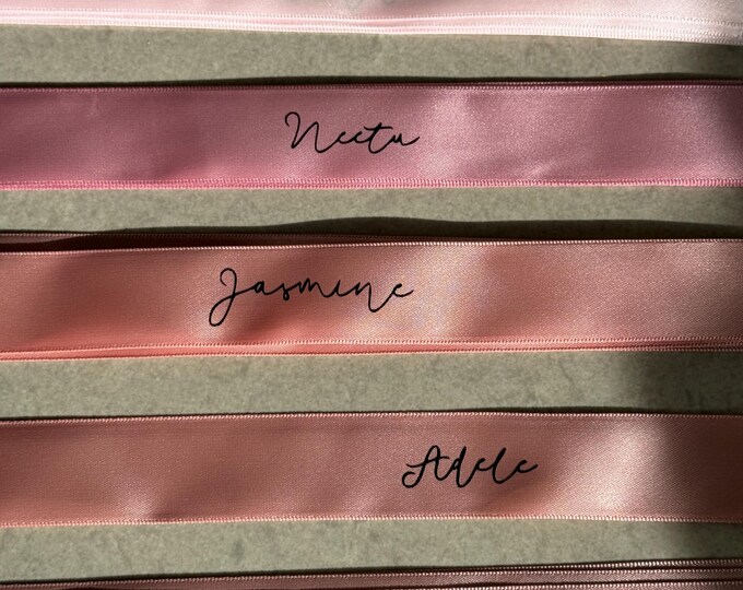 Personalised Event Ribbons, Luxury Name Tags, Name Place Cards, Wedding ...