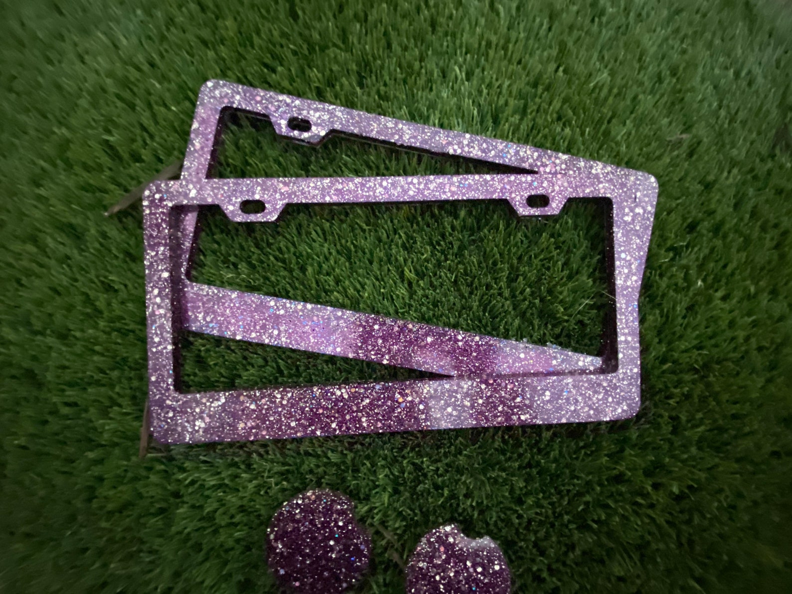 Glitter License Plate Cover. Burgundy Glitter. Bling License Etsy