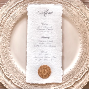 Carta menù su carta fatta a mano | Menù bevande | Menù buffet | Menù dei cocktail