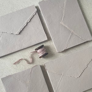 Confezione da 10 buste fatte a mano in blush – disponibili in varie misure