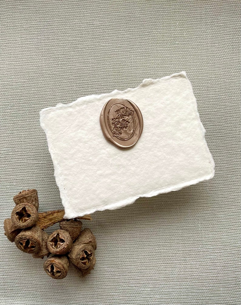 10er Packung handgeschöpftes Büttenpapier in zarter Ivory Farbe in 7 Größen handmade paper cotton paper PACK OF 10 SHEETS Bild 9