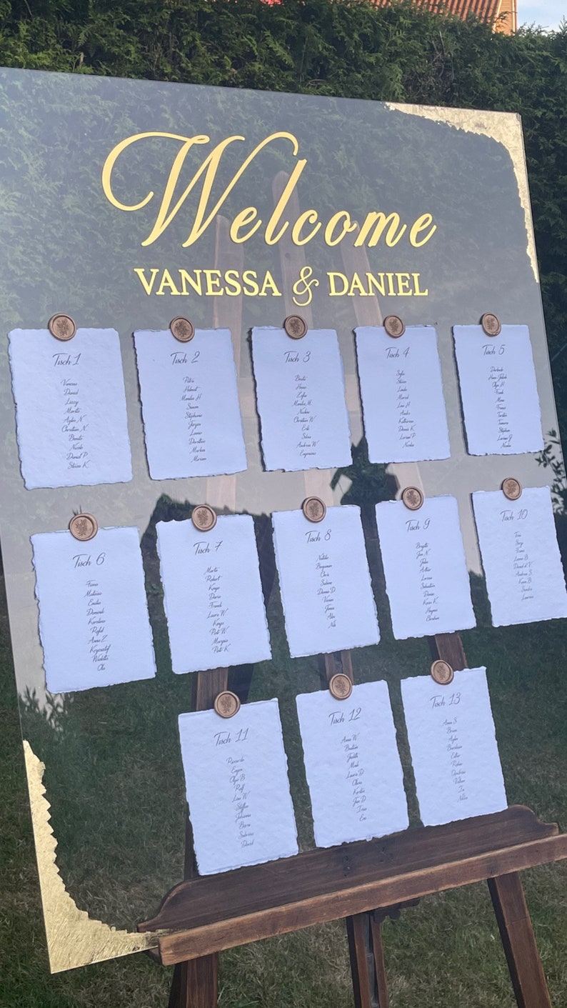 Seating Chart Wedding Decoration Wedding Sign Easel - Etsy