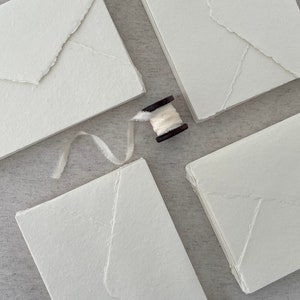 Handmade envelop 210g, shade "IVORY" - in 3 sizes | handmade envelop | cotton envelop