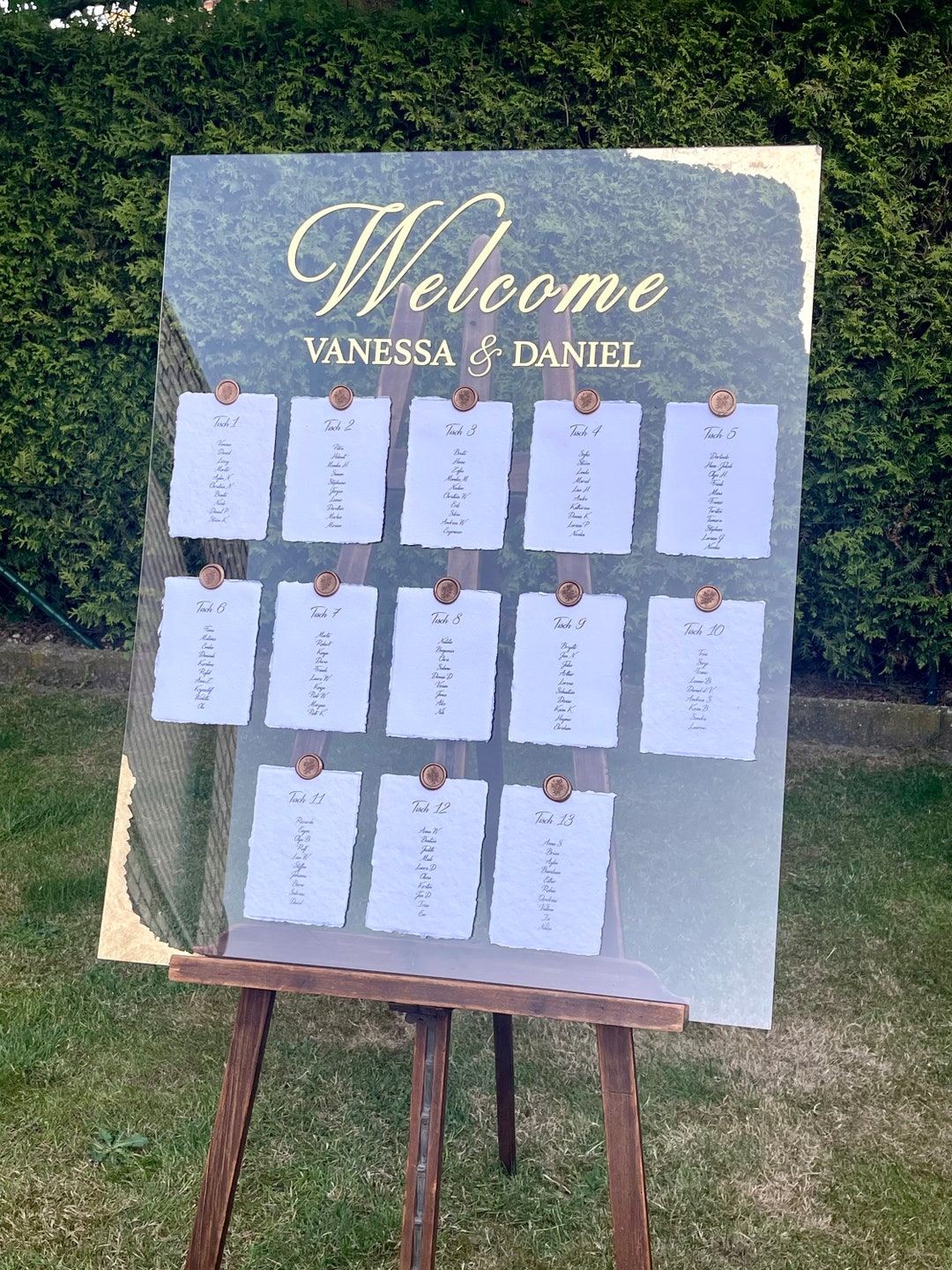 Seating Chart, Wedding Decoration, Wedding Sign, Easel, Seating Plan ...