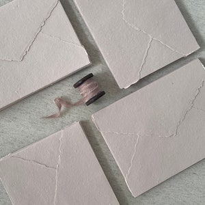 Confezione da 10 buste fatte a mano nel colore Soft Rose – disponibili in varie misure