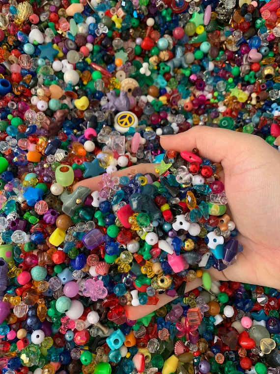 Plastic Beads, Bulk Beads, DIY Jewelry, Loose Beads in Bulk, Beads for  Jewelry, Assorted Beads, Plastic Beads Mix, Mixed Lot Plastic Beads 