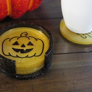 Halloween Resin Coasters