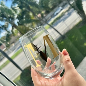 Personalized Custom Stemless Wine Glass Cup