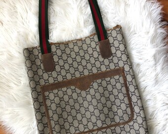 vintage gucci shopper tote