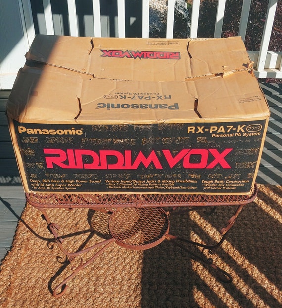 Ultra Rare RIDDIM VOX Panasonic RX-PA7-K Boombox W/original - Etsy