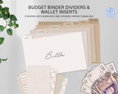 Cash Dividers Printables, A5 Budget Binder Inserts, Printable Wallet Dividers, Money Organiser UK- CB-DIN0001