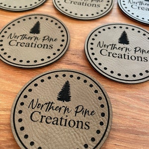 Custom DIY Leather Patch with or without iron on backing for Hats