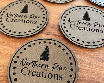 Custom DIY Leather Patch with or without iron on backing for Hats