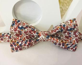 Pajarita Liberty Wiltshire Bud C / Adulto / Niño / Bebé / Pañuelo de bolsillo / Gemelos / Ceremonia / Boda / Bautizo