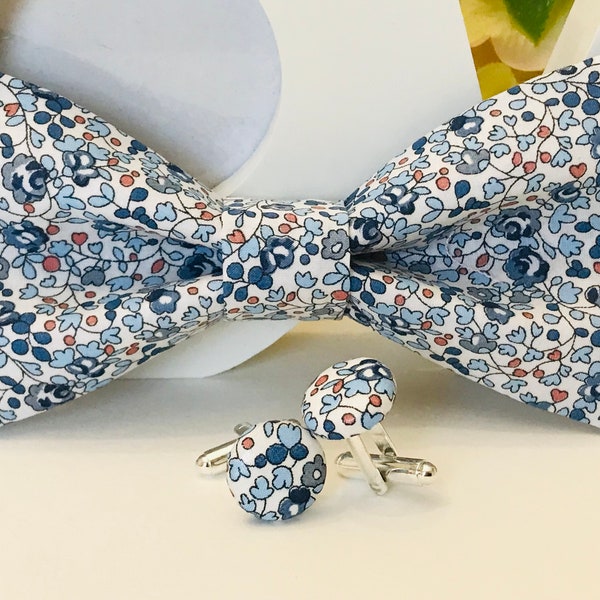 Papillon Liberty Eloise blu/Adulto/Bambino/Neonato/Taglia tascabile/Abito/Cerimonia/Matrimonio/Battesimo/Comunione