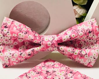 Liberty Mitsi Valeria Rose Fluga /Vuxen/Barn/Baby/Fickstorlek/Manschettknappar/Ceremoni/Bröllop/Dop