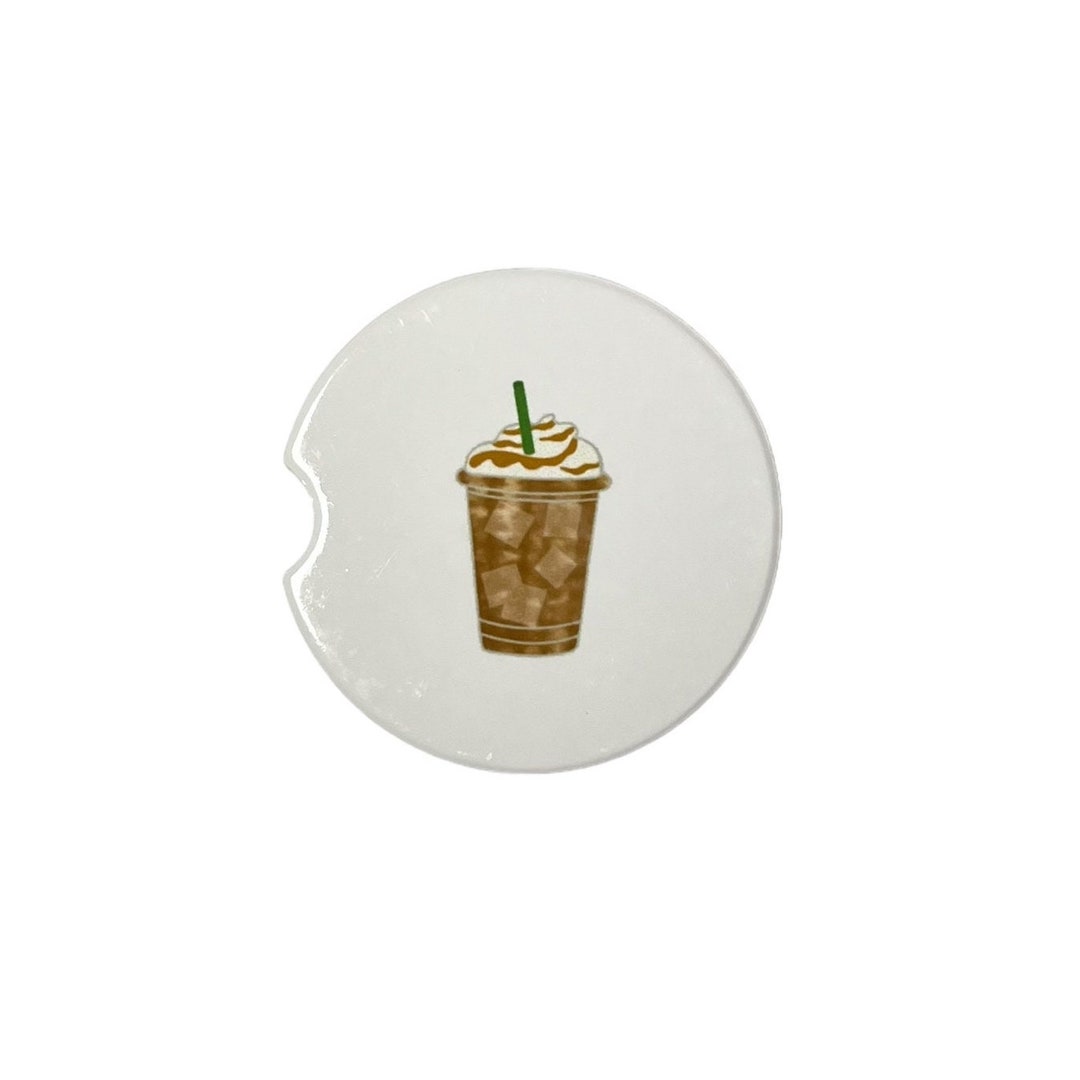 Frappe Ceramic Car Cup Holder Coaster Etsy