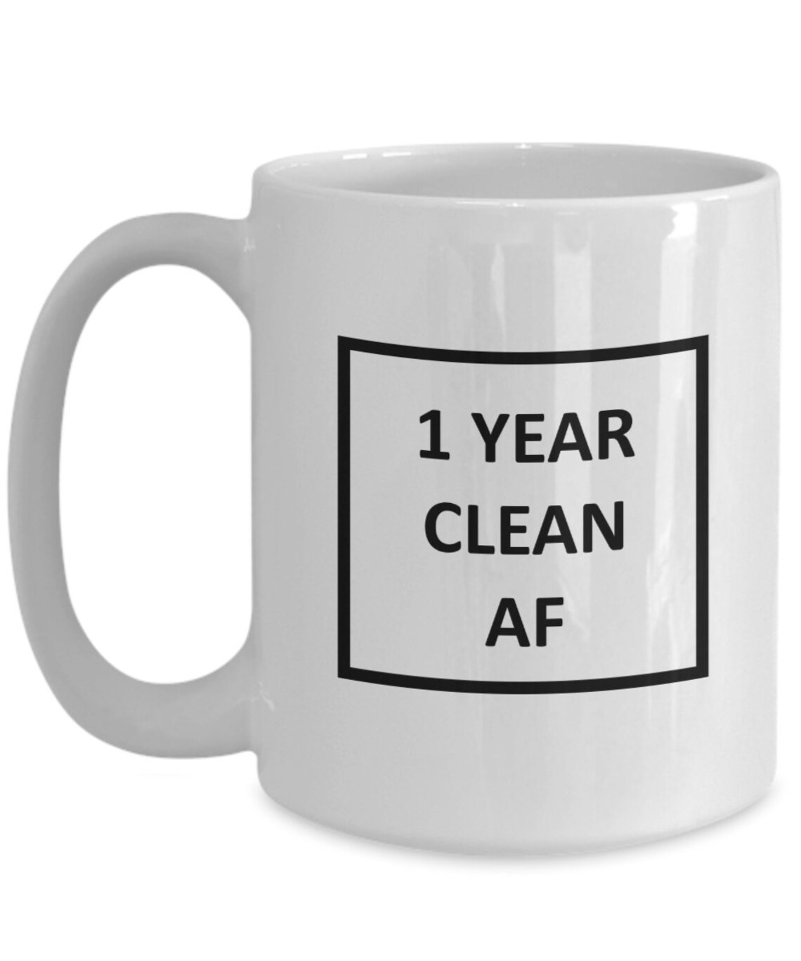 1 year clean af sobriety clean af i year clean sobriety Etsy